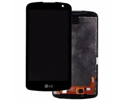 Előlap érintőkijelzővel LG K4 (K120e), LG K3 (K100) fekete komplett modul LCD kijelző